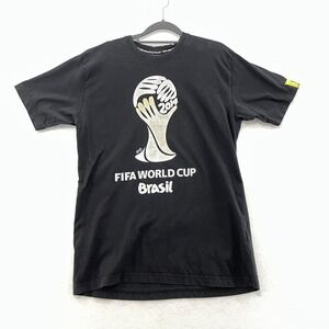 2014 FIFA World Cup Brazil Official Licensed T Shirt Men's Size M Black